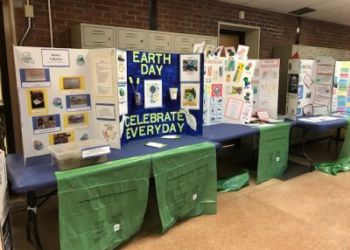 Zoller elementary Earth Day vision boards